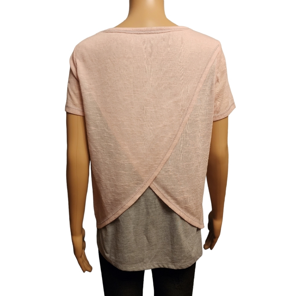 Marc New York Performance Pink & Gray Short Sleeve Top - Picture 3 of 11
